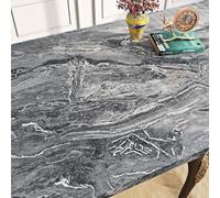 FunStick Papier Peint Adhesif Mural Marbre Noir Rouleau Adhesif Decoratif Revêtement pour Meubles Noir Argenté Papier Peint Autocollant pour Plan de Travail Cuisine Marbre Papiers Adhésif 30CMx5M