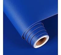 FunStick Papier Peint Épais Bleu Roi Autocollant Papier Peint Bleu Mat Décoratif Pour Armoires Cuisine Chambre à Dormir Chambre Des Garçons Amovible Imperméable Papier Adhésif Pour Meuble 40CM x 2M