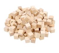 FUNSUEI Lot de 200 cubes en bois, 2 x 2 x 2 cm, petits, vierges, carrés, pour travaux manuels, bricolage