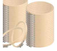 FUNSUEI Lot de 30 cercles à broder ronds en bambou de 18 cm, accessoire broderie, cadre de cercle de couture pour loisirs créatifs et couture pratique
