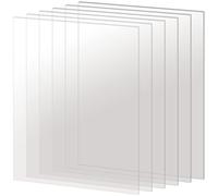 FUNSUEI Lot de 6 feuilles en acrylique transparent format A3-297 x 420 mm - Feuilles en plastique transparent de 3 mm - Panneaux rectangulaires en transparent pour peinture