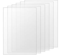 FUNSUEI Lot de 6 feuilles en plastique acrylique transparent - Format A3 - 297 x 420 mm - Feuilles rectangulaires en plastique acrylique transparent de 3 mm pour peinture, cadre et remplacement