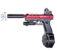 Gel Gun Blaster, Pistolet a Bille Automatique avec 30000 Munitions, Pistolet Jouet Électrique Activités de Plein Air Jeu d'équipe de Tir pour 12+ Adultes Adolescents-Rouge