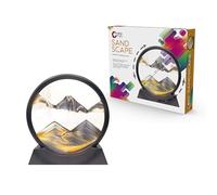 Funtime Gifts Mind Fuel Sandscape Moving Sand Art Rond Verre 3D Ornement Motif Sable Fluide Cadeau pour Thanksgiving, Noël et Anniversaire Multi 18 cm 10620
