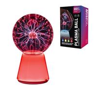 Funtime Gifts Science Museum Boule plasma de 15,2 cm - Toucher et son réactif, effet foudre interactif, veilleuse sphère enfichable, globe d'électricité statique, gadget amusant et décoration de
