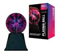 Funtime Gifts Science Museum Boule plasma réactive au son 12,7 cm - Effet éclair interactif avec sensibilité tactile et sonore