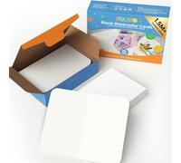 Funto Lot de 50 cartes et enveloppes vierges pour aquarelle, 12,7x17,8cm, 63,5 kg/300 g/m², blanc, sans acide, papier épais pour toutes les occasions