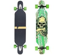 FunTomia Longboard avec 3 Niveaux Flex Drop Through Cruiser Complet Mach1 Speed avec roulements à Billes T-Tool