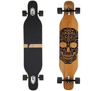 FunTomia Longboard avec 3 niveaux flexibles Drop Through Cruiser - Roulement à billes Mach1 Speed - Outil en T