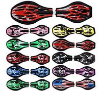 FunTomia® Waveboard Charge Max 120 kg, avec roulement ABEC-11 + Sac et CD Inclus (Rouge/Flamme)