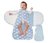 FUNUPUP Gigoteuse Bébé 1 Tog Turbulette 0-12 Mois 100% Coton, Gigoteuse Emmaillotage Réglable pour Chambre Bébé, Couverture de Nuit Multicolore
