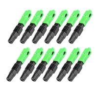 Funver 12PCS Connecteur froid rapide de Fibre Optique SC/APC pour Connexion à Fibre Optique monomode pour réseau CATV et la Connexion à L'interface FC Systèmes de Communication par