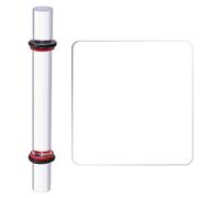 Funver 2PCS Outils de Modelage en Acrylique pour Argile Autodurcissante avec Rouleau Lisse et Plaque Transparente, Accessoires Créatifs Durables pour Sculpture Façonnage Précis et Loisirs Créatifs