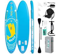 FunWater Gonflable Sup pour Tous Les Niveaux de compétence Tout Compris avec Planche de Paddle, adj Paddle, Pompe, Sac à Dos de Voyage ISUP, Laisse, Sac imperméable