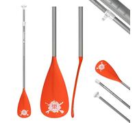 FunWater Pagaie de Sup - Planche de Stand up Paddle réglable en 3 Parties - Gouvernail léger et Flottant - Durable et Range-Portable - Lames en Nylon renforcées - Coup Efficace