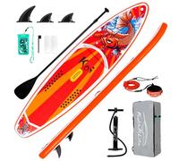 FunWater Planche de Surf Gonflable Accessoire Complet Pagaie réglable,Pompe,Sac à Dos de Voyage,Laisse de sécurité,Étui étanche