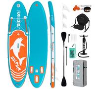 FunWater Planche de Surf Gonflable Accessoire Complet Pagaie réglable,Pompe,Sac à Dos de Voyage,Laisse de sécurité,Étui étanche