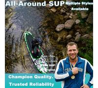 FunWater - planche SUP gonflable de Camouflage, siège de Kayak de 330cm, ensemble de double palette, support de caméra, charge de 165KG, planche de surf de Style militaire SUPFW10A