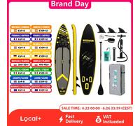 FunWater Stand Up Paddle Board grande taille 385 × 85 × 15CM planche de pagaie gonflable planche de Surf Surf Sup Board planche de pagaie antidérapante SUPFW36B(335×84×15CM)
