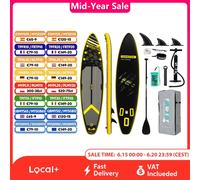 FunWater Stand Up Paddle Board grande taille 385 × 85 × 15CM planche de pagaie gonflable planche de Surf Surf Sup Board planche de pagaie antidérapante SUPFW50A(350×90×15CM)