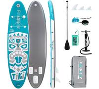 FunWater Stand Up Planche de Surf Gonflable, avec Accessoires complets : pagaie réglable, Pompe, Sac à Dos, Cordon, étui étanche, pour Adulte