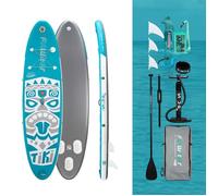 FunWater gonflable Stand Up Paddle Board planche à pagaie planche de Surf Surf Sup Board 320-385CM antidérapant Sport nautique Paddle Board SUPFW04A(320*84*15CM)