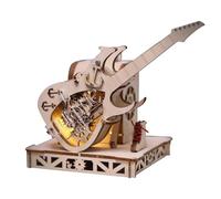 Funwetrike Kit de construction en bois 3D, boîte à musique, transmission mécanique, modèle en bois pour adultes, décoration de la maison, cadeau de Noël, d'anniversaire (150 pièces)