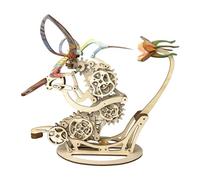 Funwetrike Puzzle 3D en bois coloré colibris mécaniques à monter soi-même, modèle 2024 à la main, cadeau de Noël et d'anniversaire (lot de 200 pièces)