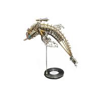 Funwetrike Puzzle 3D en métal, kit de modèle steampunk, créature océanique mécanique, décoration créative pour la maison 2024 - 700 pièces