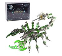 Funwetrike Puzzle 3D en métal - Modèle de scorpion - Réaliste - Roi scorpion - Puzzle 3D - Kits métalliques pour cadeaux et décorations de Noël 2024 (200 pièces)