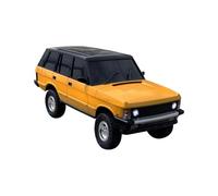 Funwetrike RC Crawler, camion télécommandé, échelle 1/18, voiture tout-terrain, 2,4 G 4 roues motrices, véhicule tout-terrain d'escalade tout-terrain avec lumières LED réalistes (version RTR/jaune)