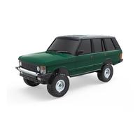 Funwetrike RC Crawler, camion tout-terrain à l'échelle 1/18, 2,4 G 4WD entièrement proportionnelle sur tous les terrains d'escalade hors route avec lumières LED réalistes (version RTR/verte)