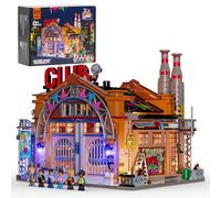Funwhole Fabrikhaus-der-Musik Bloc de construction d'éclairage pour maison, City Street Fusion Modular Building & Décoration Aesthetic, 2654 pièces, cadeau jouet pour les amateurs de musique et les