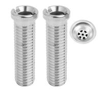 FunWorth 2 Pièces Vis pour Panier D'évier Acier Inoxydable, Vis Creuse M12 x 45 mm, Compatibles avec les Drains de Vanne Blanco, Franke & Co.