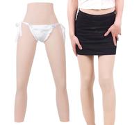 Funxzior Génération 3 Lingerie à Jambes Longues en Silicone Double Fonction | Lingerie de transformation adaptable Double fonction Génération 3 Silicone platine 100 % Modelage dynamique des courbes
