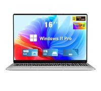 FUNYET Ordinateur Portable 16 Pouces Win 11 Pro 16 Go RAM 1 TB SSD PC Portable CPU Celeron N95 Jusqu'à 3.4 GHz 6000mAh Battery Laptop 1920×1200 USB 3.0 BT 5.0 WiFi 5 Mini-HD Clavier Rétroéclairé