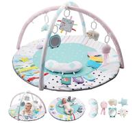 FUNYKICH Tapis D’Éveil pour Bébé Tapis de Jeu Multifonctionnel | Tapis d’éveil bébé avec jouets sensoriels 3D,miroir,hochet et papier sonore,pour tummy time et jeux de 0 à 18 mois
