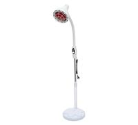 FUNYSF Lampe chauffante 275 W, lampe thérapeutique à tête unique réglable à 360 °, rouge, avec support et roulettes, pour massage en salon
