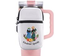FUNYSO Bookish Gift Book Lover Tumbler Bag Friendship Gift Kindred Spirits Pochette pour bouteille d'eau, Kindred Spirits Wb Pouch UK, sac bouteille d'eau
