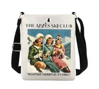 FUNYSO Cadeau de club de ski, cadeau de sport d'hiver, cadeau de ski pour skieur, thérapie de montagne, sac de crossboody, Ski Club Cb UK, 0