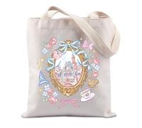 FUNYSO Castle Lover Gift Prince & Princess Movie Lover Gifts Fairy Tale Movies Princess Cartoon Fans Gift Tote Bag, Roses Castle UK, 0