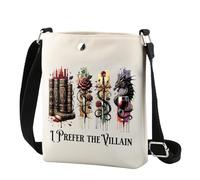 FUNYSO Dark Romance Gift Sac à bandoulière avec inscription « I Prefer The Villain » pour femme, I Prefer the Cr UK, 0