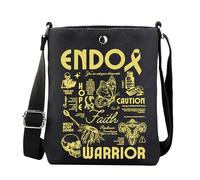 FUNYSO Endo Warrior Sac à bandoulière pour l'endométriose Cadeau de maladie chronique, Endo Warrior UK, 0