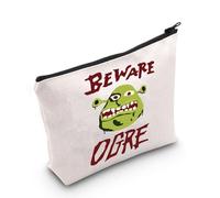 FUNYSO Green Ogre Trousse à maquillage Motif monstre vert, Beware Orge UK, 0