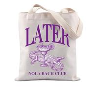 FUNYSO Later Nola Bach Club Gift Bachelorette Party New Orleans Bachelorette Cadeau de demoiselle d'honneur New Orleans Bach Sac fourre-tout, Plus tard Nola UK, 0