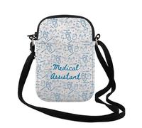 FUNYSO MA Sac à bandoulière pour infirmière, assistant médical, étudiant, remise de diplôme, infirmière, cadeau pour femme, Assistant médical Cr UK, 0