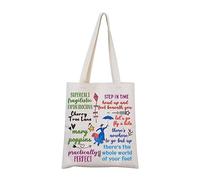 FUNYSO Mary Sac fourre-tout musical avec citation de Mary Merch Poppins (STPE IN TIME UK), blanc