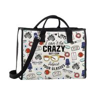 FUNYSO Opticiens Distributeurs Cadeau Optométrie Lunettes I Can Adjust Your Glasses Tote Bag Knowledge Lovers, Fix Glasses Tote UK