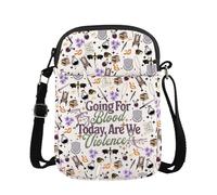 FUNYSO Sac à bandoulière « Going For Blood Today Are We Violence », Aller pour Cb UK, 0