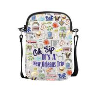 FUNYSO Sac à bandoulière pour amoureux de voyages en Louisiane Oh Sip It's A New Orleans Trip, New Orleans Cb UK, 0